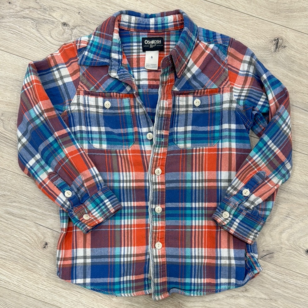 OshKosh B'gosh Plaid Button Down Shirt